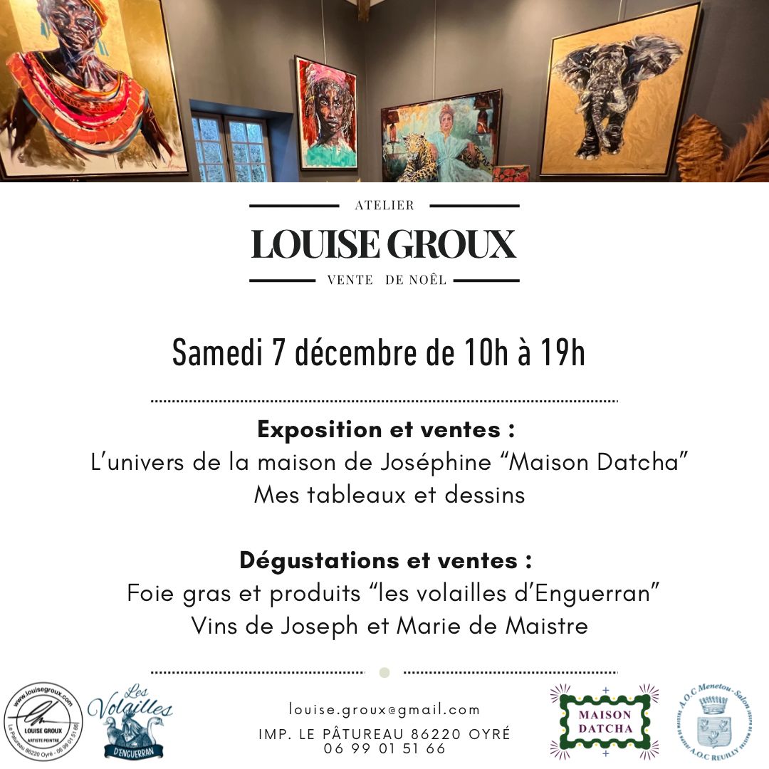 Liste des événements - Louise Groux - Artiste Peintre