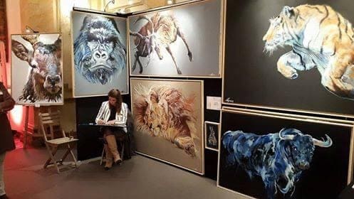 Salon du cercle Royal Gaulois (2015) - Louise Groux, Artiste peintre