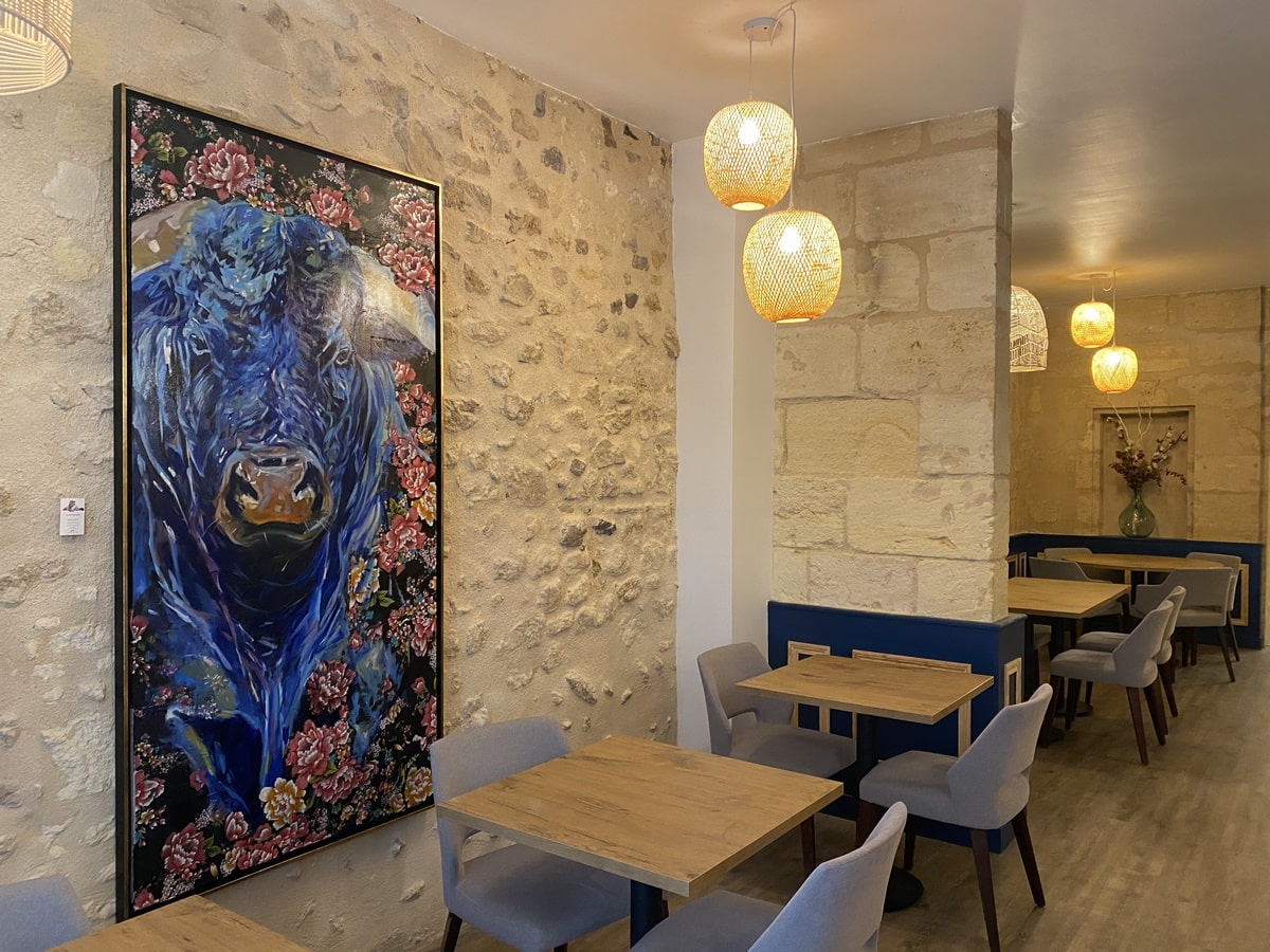 Exposition de peinture au restaurant La Fine Bouche à Bordeaux