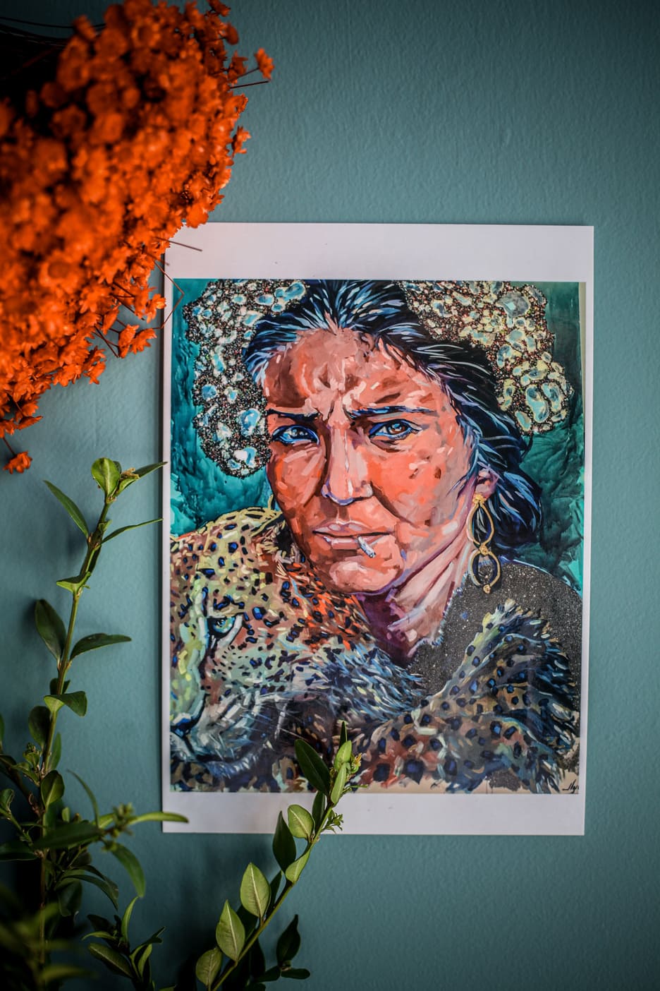 Carte Femme Guépard Vogue Rubinstein - Louise Groux - Artiste Peintre Carte Femme Guépard Vogue Rubinstein - Louise Groux - Artiste Peintre