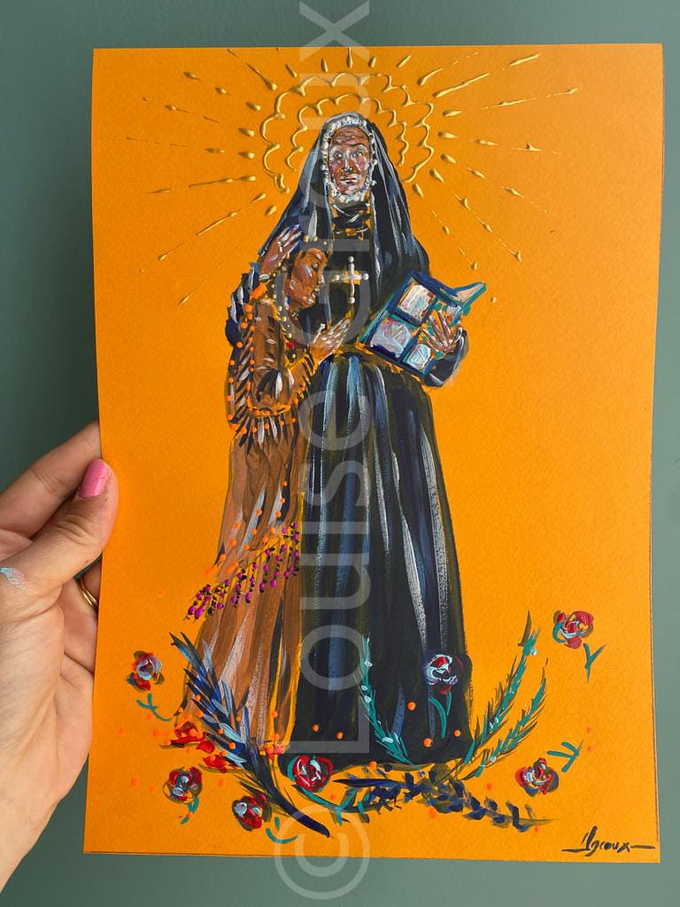 Dessin Sainte Philippine Duchesne - Louise Groux - Artiste Peintre Dessin Sainte Philippine Duchesne - Louise Groux - Artiste Peintre