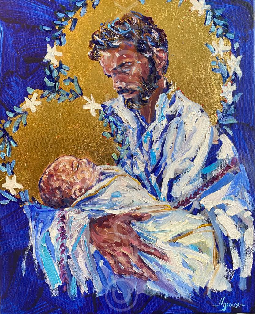 Saint Joseph - Louise Groux - Artiste Peintre