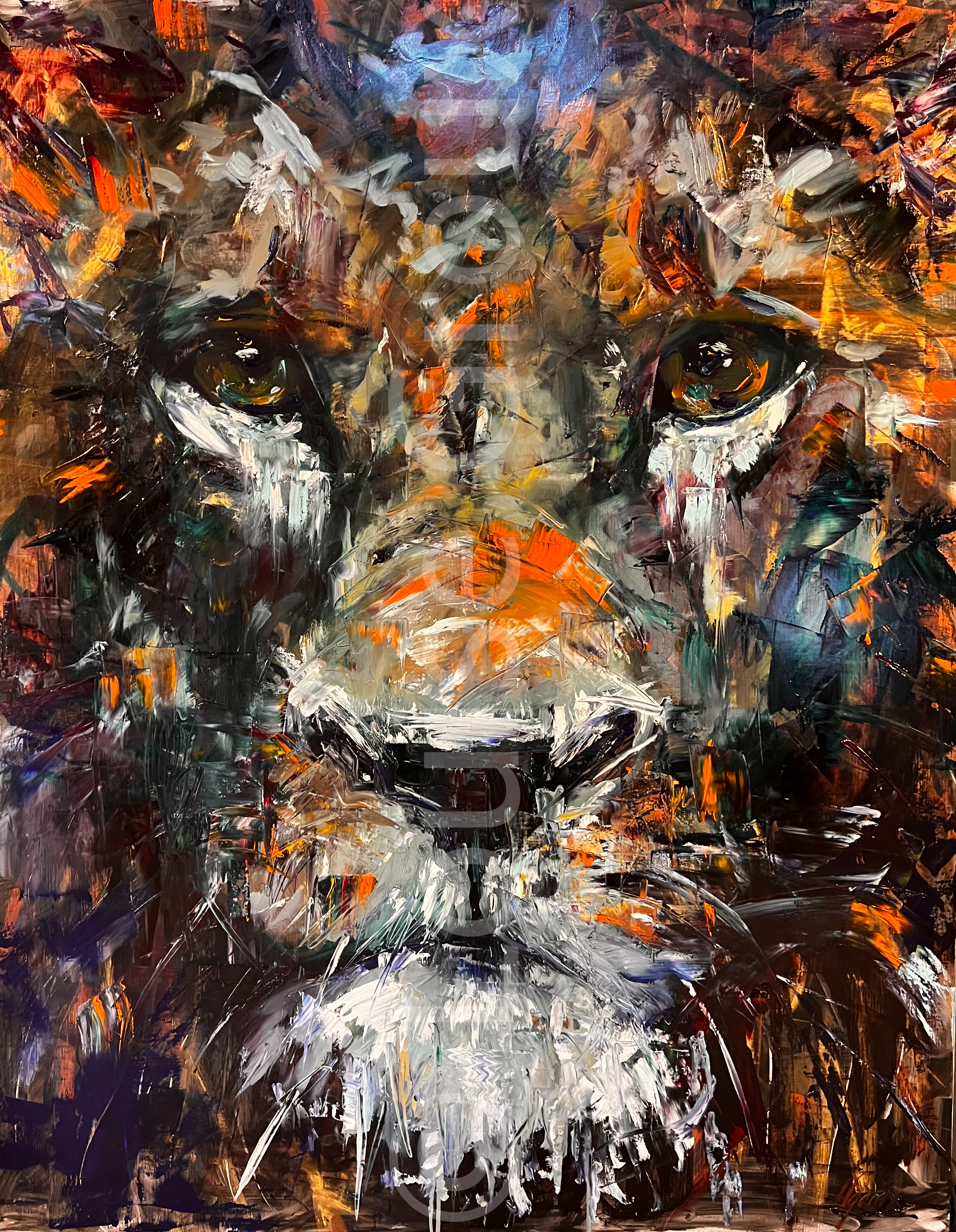 Le Roi Lion - Louise Groux - Artiste Peintre