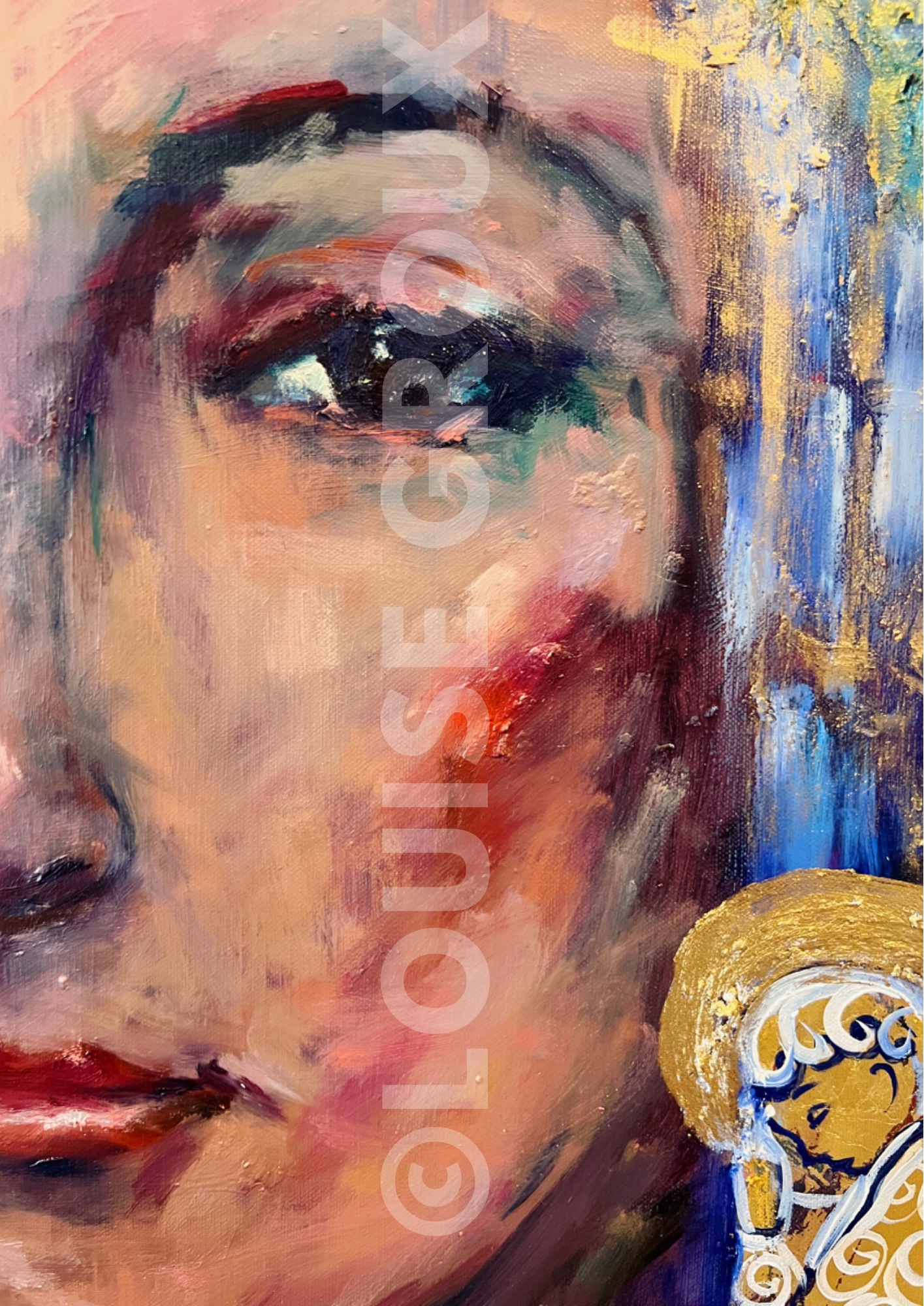 Marie, Couronée d’Etoiles - Louise Groux - Artiste Peintre