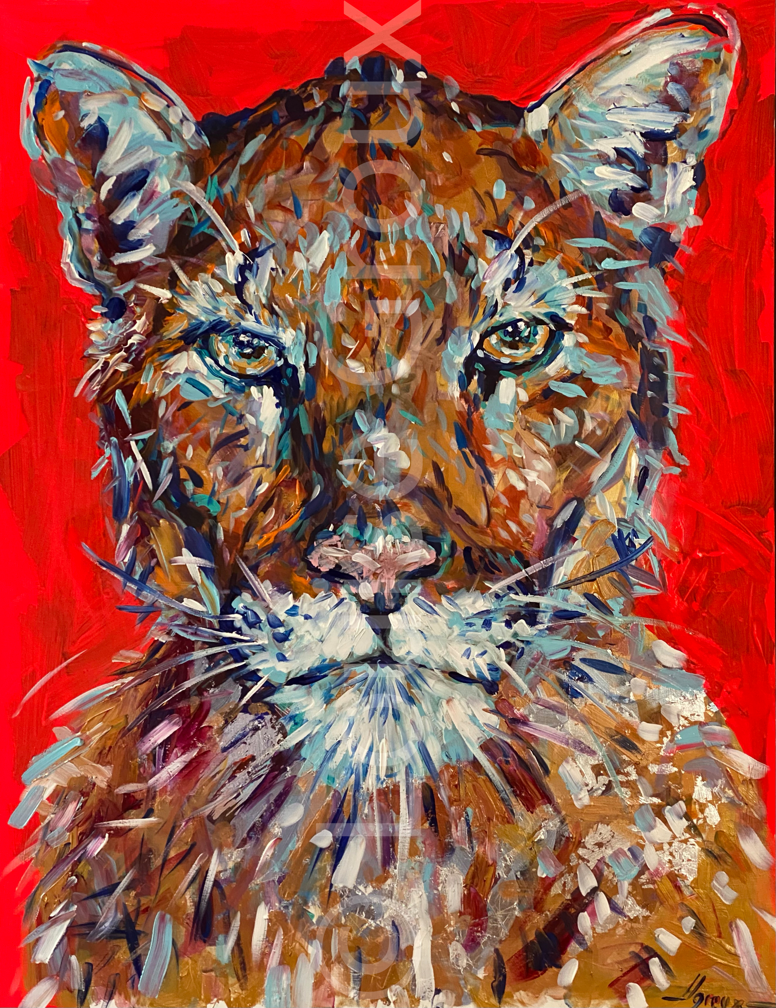 Cougar - Louise Groux - Artiste Peintre