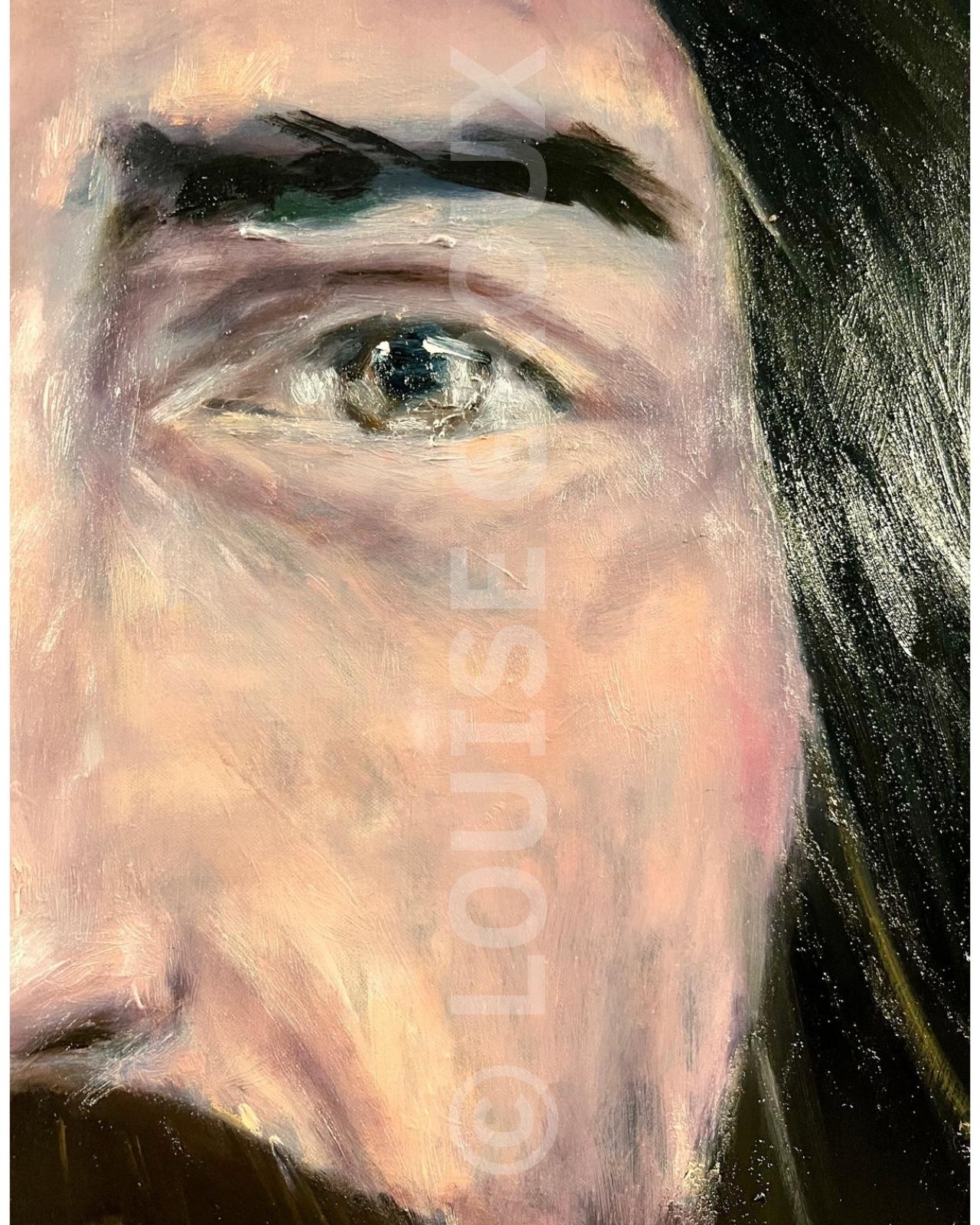 Christ au Coeur Sacré - Louise Groux - Artiste Peintre
