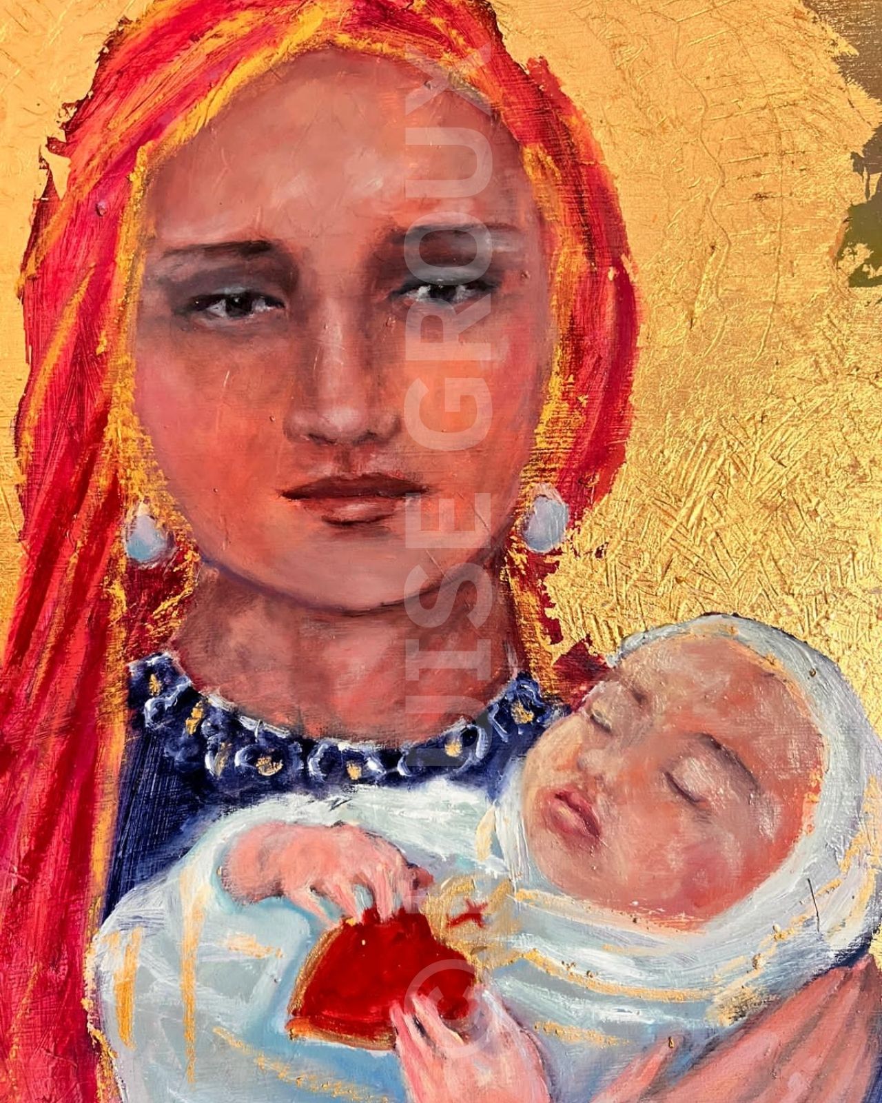 Sainte Marie - Louise Groux - Artiste Peintre
