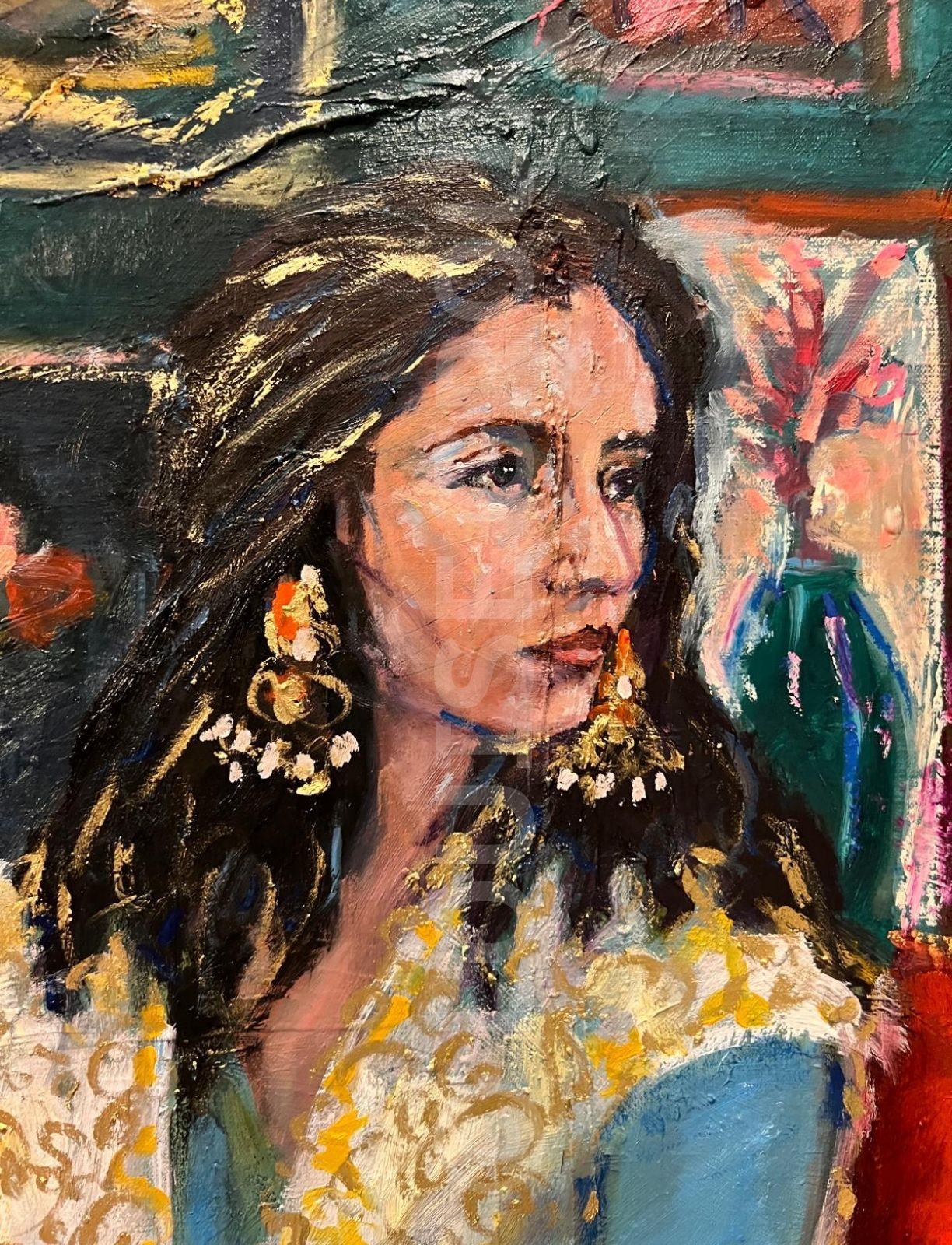 Le Salon Vert - Louise Groux - Artiste Peintre Le Salon Vert - Louise Groux - Artiste Peintre
