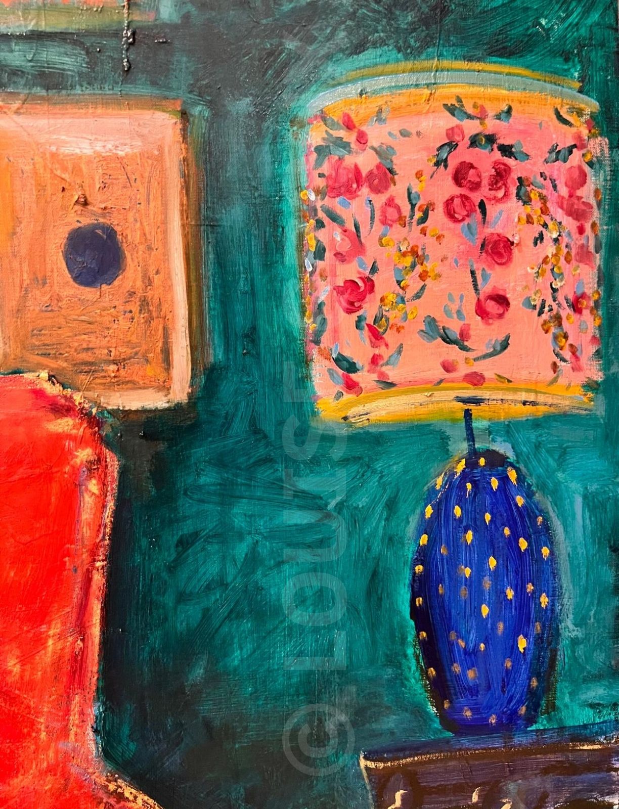 Le Salon Vert - Louise Groux - Artiste Peintre Le Salon Vert - Louise Groux - Artiste Peintre