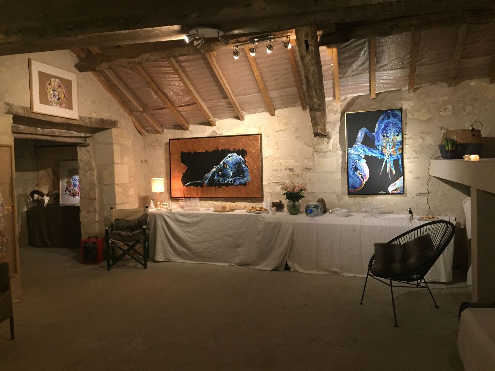 Vente et dégustation de vin, Château Chineur - Louise Groux, Artiste peintre