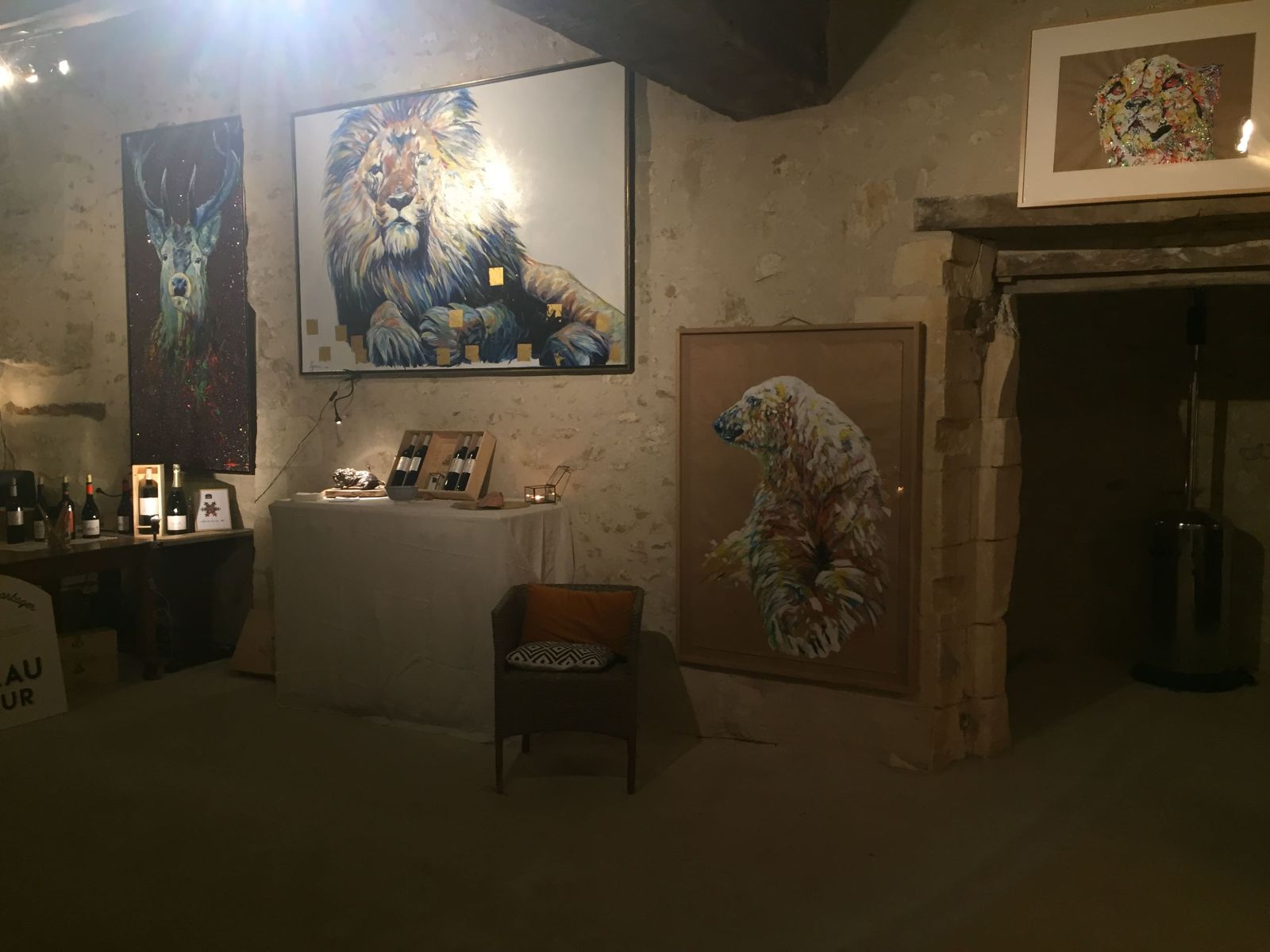 Vente et dégustation de vin, Château Chineur - Louise Groux, Artiste peintre